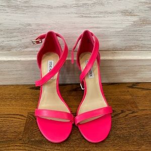 Neon pink Steve Madden high heels